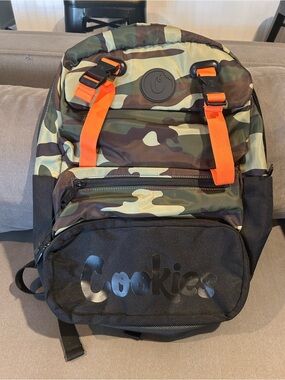 Cookies Camo Backpack with Orange Straps